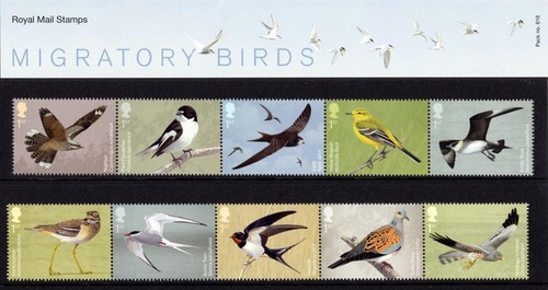 2022 mnh migratory birds - gb,