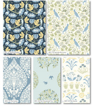 Voysey Birds in Nature Cotton